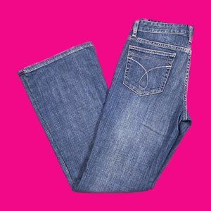 calvin klein bootcut womens jeans size 6